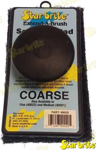 SCRUB PAD COARSE BROWN