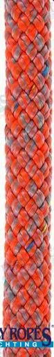 POLY-BRAID-32 10MM. GREY/ORANGE (110 M)