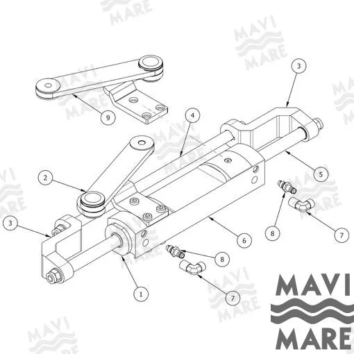 LINK LEVER KIT ENGINE-CYLINDER MC300HD