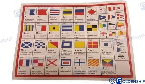 INTERNATIONAL CODE FLAG 40X60 CM