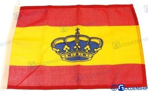 SPAIN FLAG WITH COAT OF ARMS 20*30