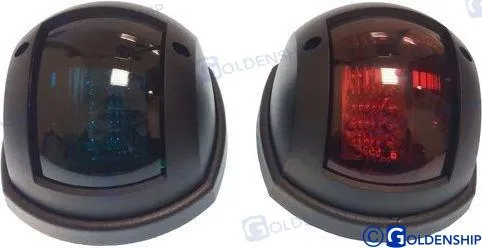 PAIR VERTICAL NAV.LIGHTS BLACK - LED