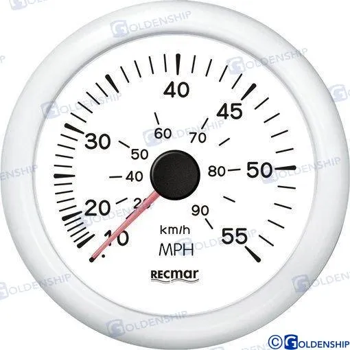 SPEEDOMETER 0/55 MPH WHITE