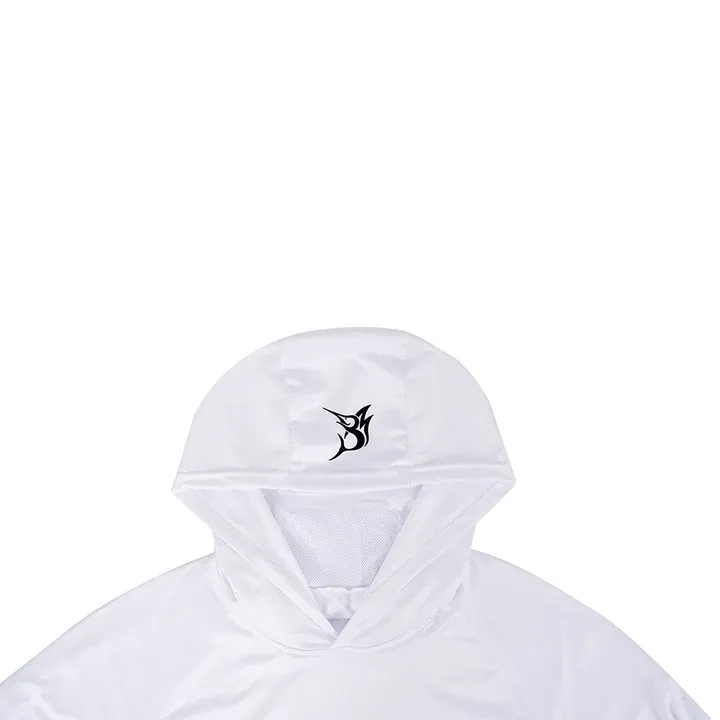 Performance Hoody With Built-in Face Mask Natty King White