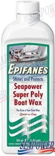 SEAPOWER SUPER POLY BOAT WAX 500ML.