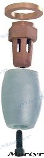 ZINC BRAVO 2 PROP NUT ASSBLY