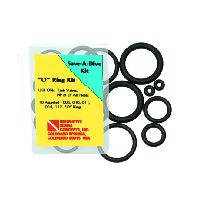 Innovative Scuba Save-A-Dive Buna O-Ring Kit (10 pieces)