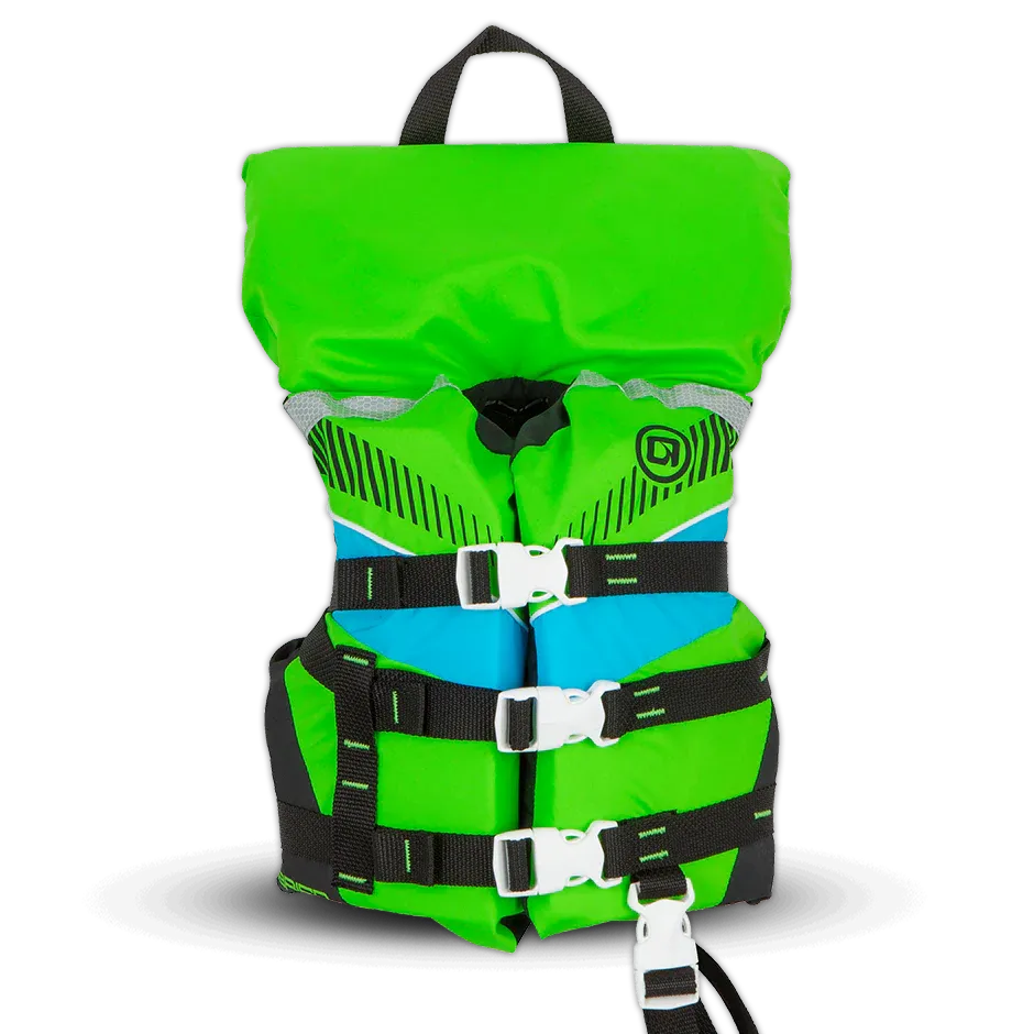 O'Brien Child Nylon Life Jacket w/ Collar - Green