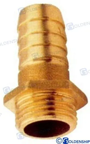 BRASS HOSE ADAP MALE1/4" X 8 MM (2)