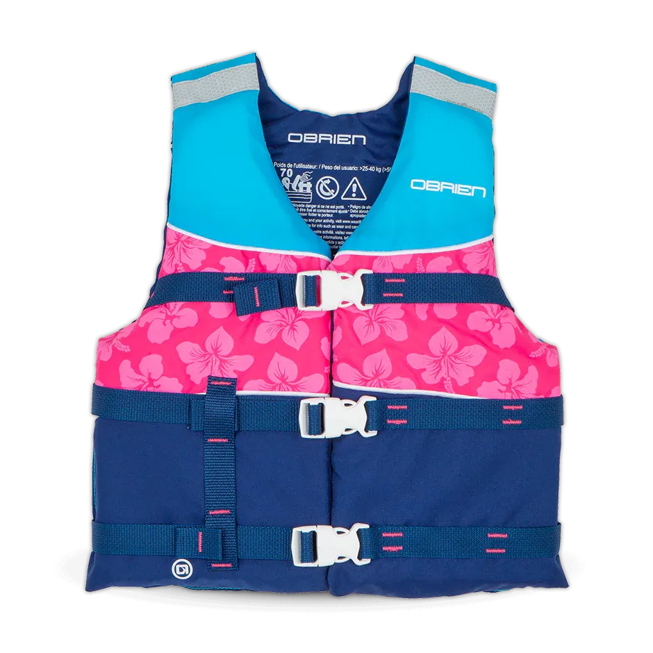 O'Brien Youth Nylon Life Jacket - Pink