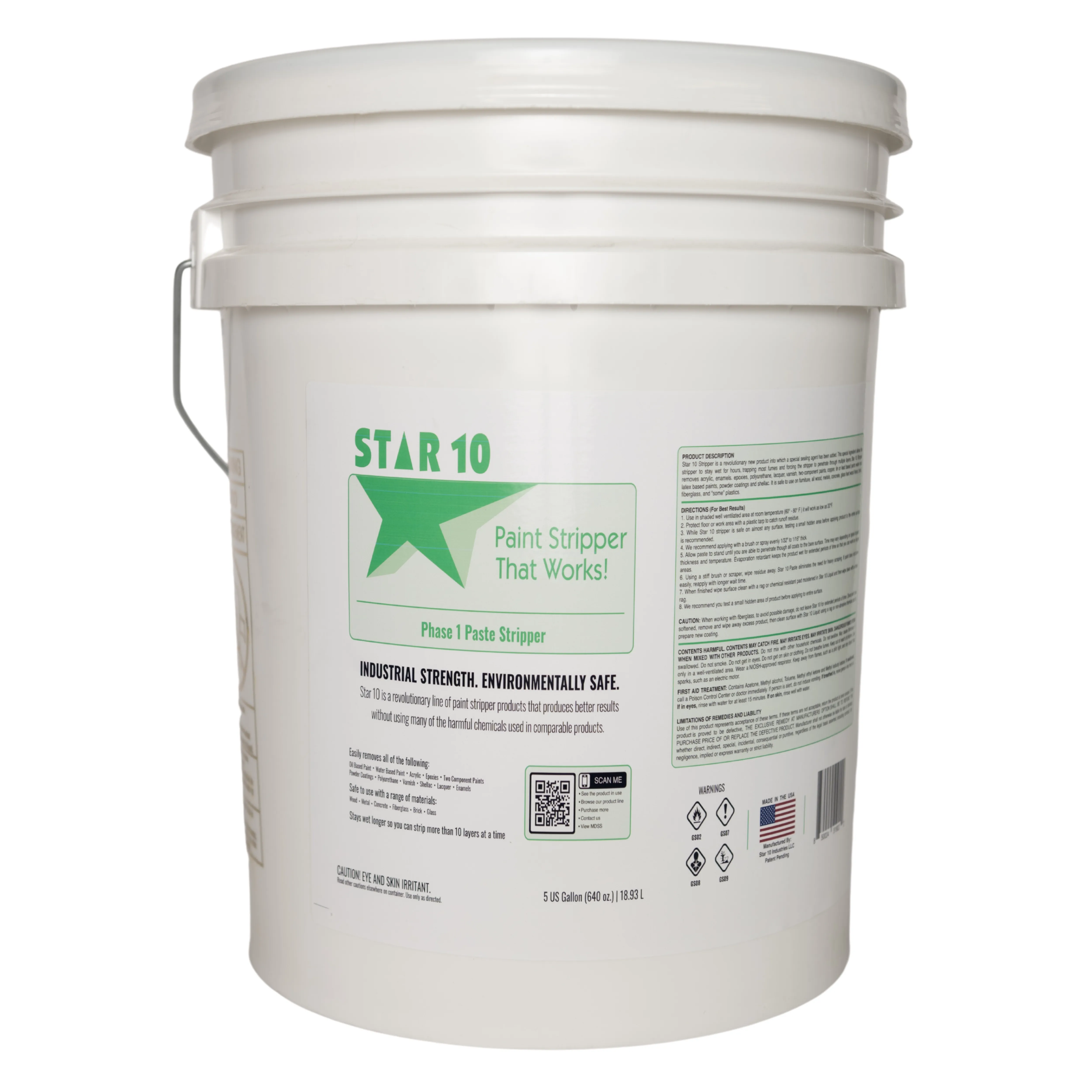 STAR 10 PASTE PAINT STRIPPER | 5 GALLON PAIL