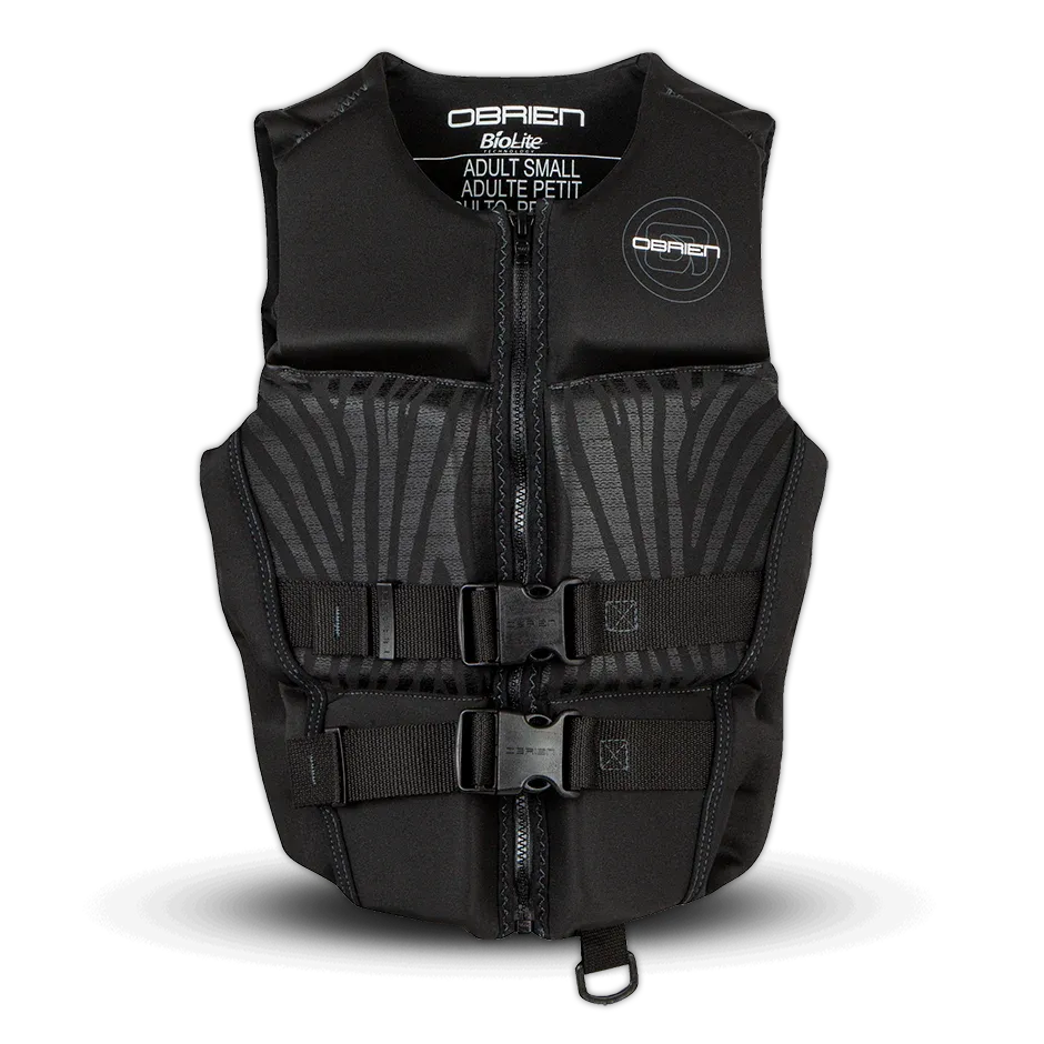 O'Brien Women's Flex V-Back Life Jacket - Black Tiger