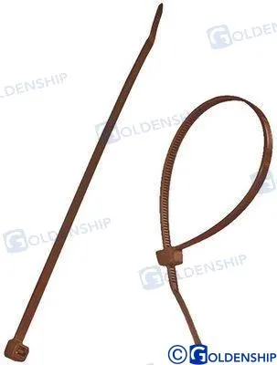 NYLON CABLE TIE 100X2,5 BROWN (100)