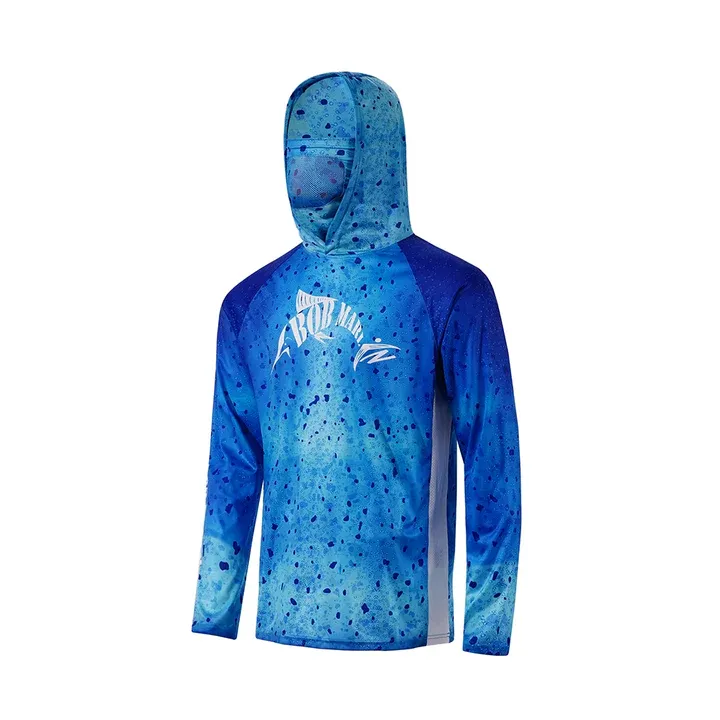 Performance Hoody With Built-in Face Mask Bob Mahi Blue