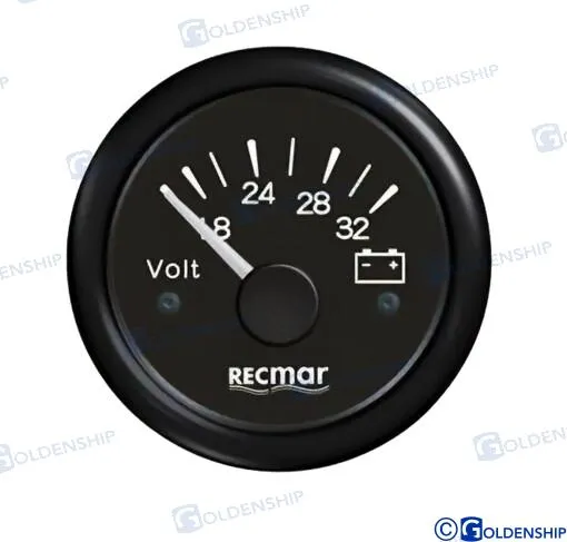 VOLTMETER 8 / 32V BLACK