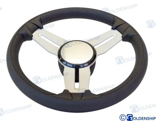 STEERING WHEEL MOD. 015A 350MM BLACK