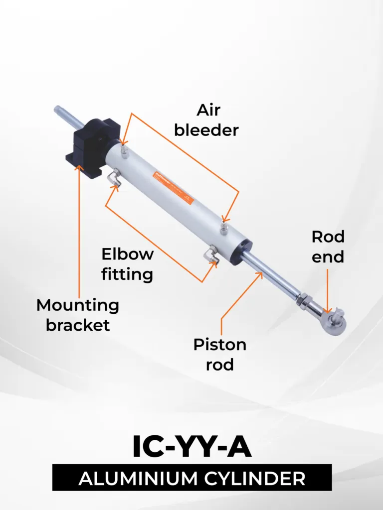 HYDRAULIC STEERING SYSTEM FOR SINGLE INBOARD | ALUMINIUM| For Engines upto 50 Hp