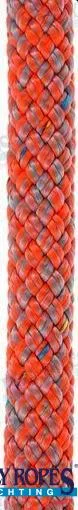 POLY-BRAID-32 8MM. GREY/ORANGE (150 M)