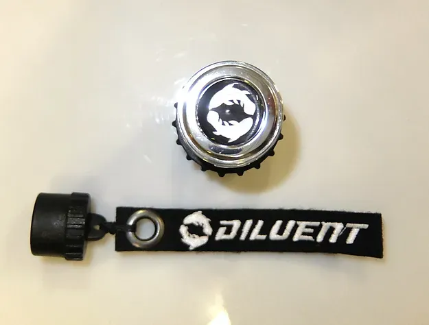 Diluent 1st Stage Reg, DIN G5/8, OPV, Black nut