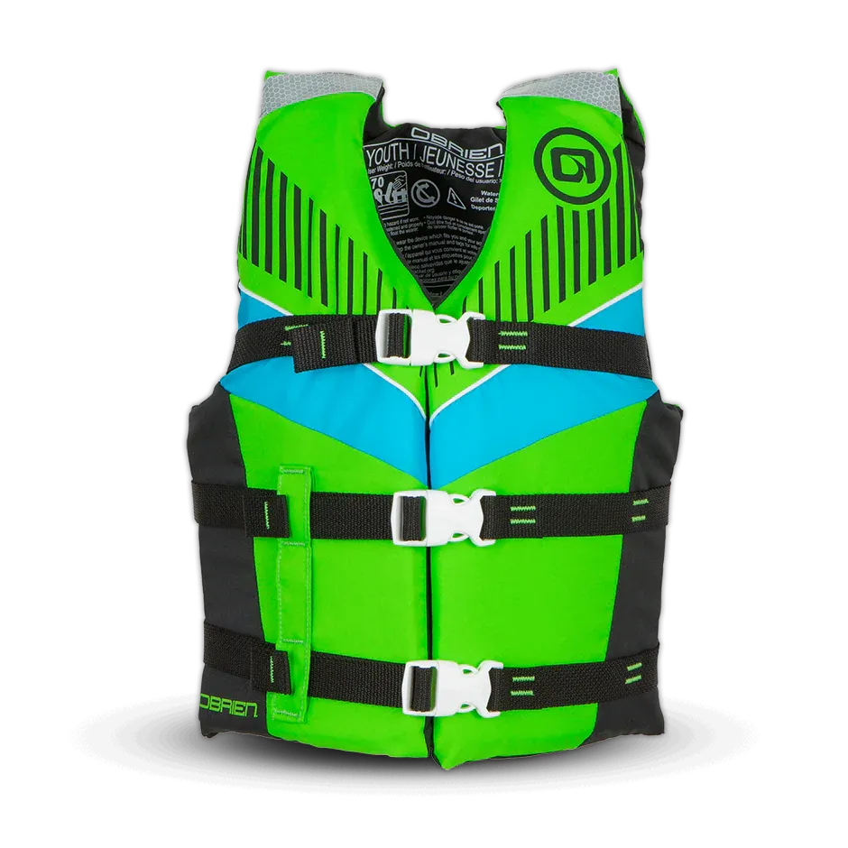 O'Brien Youth Nylon Life Jacket - Green