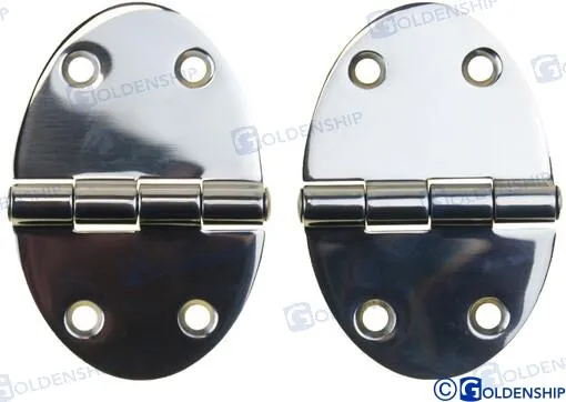 OVAL INOX HINGE 84X56 (PACK 2)