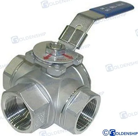 3-WAY BALL VALVE 1/2"