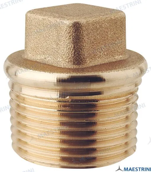 PLUG SQUARE HEAD 1''  M. BRASS CR