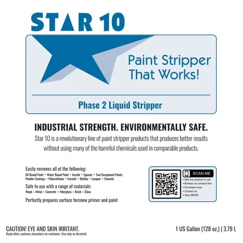 STAR 10 LIQUID PAINT STRIPPER | 12 X 1 QUART