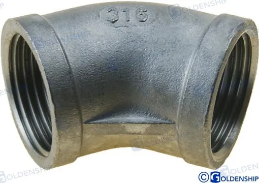 45º ELBOW BANDED  AISI 316   1"