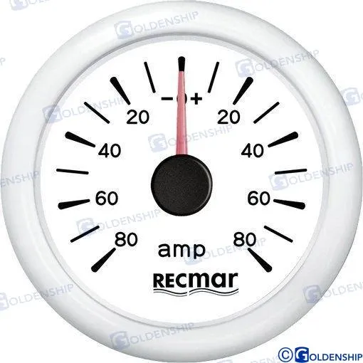 AMMETER ±80A WHITE