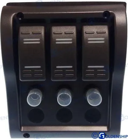 3 GANG WATERPROOF SWITCH PANEL