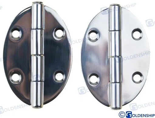 OVAL INOX HINGE 78X56 (PACK 2)