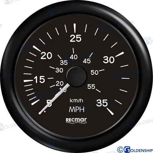 SPEEDOMETER 0/35 MPH BLACK