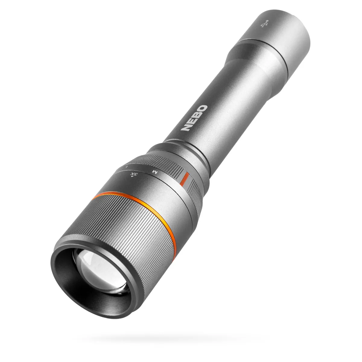 Rechargeable 5,000 Lumen Handheld Flashlight with Power Bank