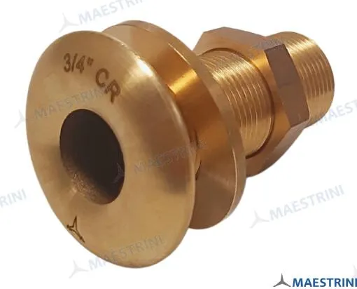 THROUGH HULL 3/4'' BRASS CR 