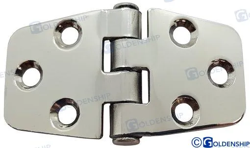 SS. DOOR HINGE 74*37 MM.