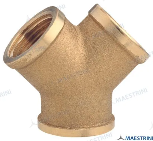 FITTING ¨Y¨ 1''1/4  F.F.F.  BRASS CR