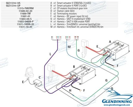 OB/STERNDRIVE TWIN ENGINE W/TRIM 12V