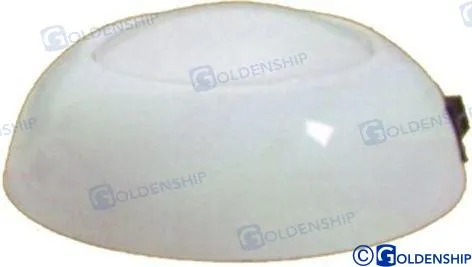 LED DOME LIGHT 130MM WHITE PLASTIC