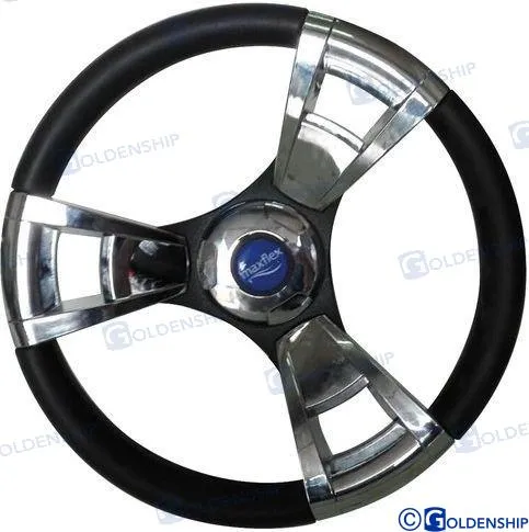 STEERING WHEEL HERMOSA CHROMED - 350 MM