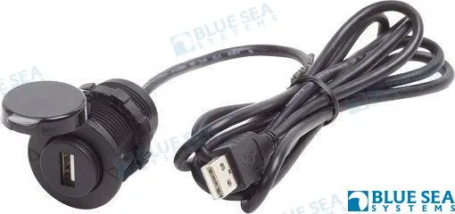 12VDC USB 2.0 PORT W/ EXT CABLE