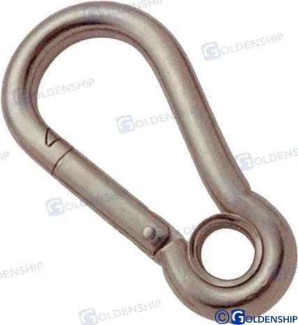 SNAP HOOK W/EYE AISI-316 5X50MM