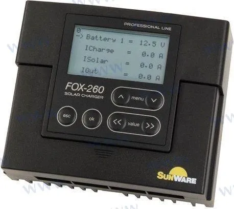 CONTROLADOR DE CARGA  FOX260 20A LCD 12/