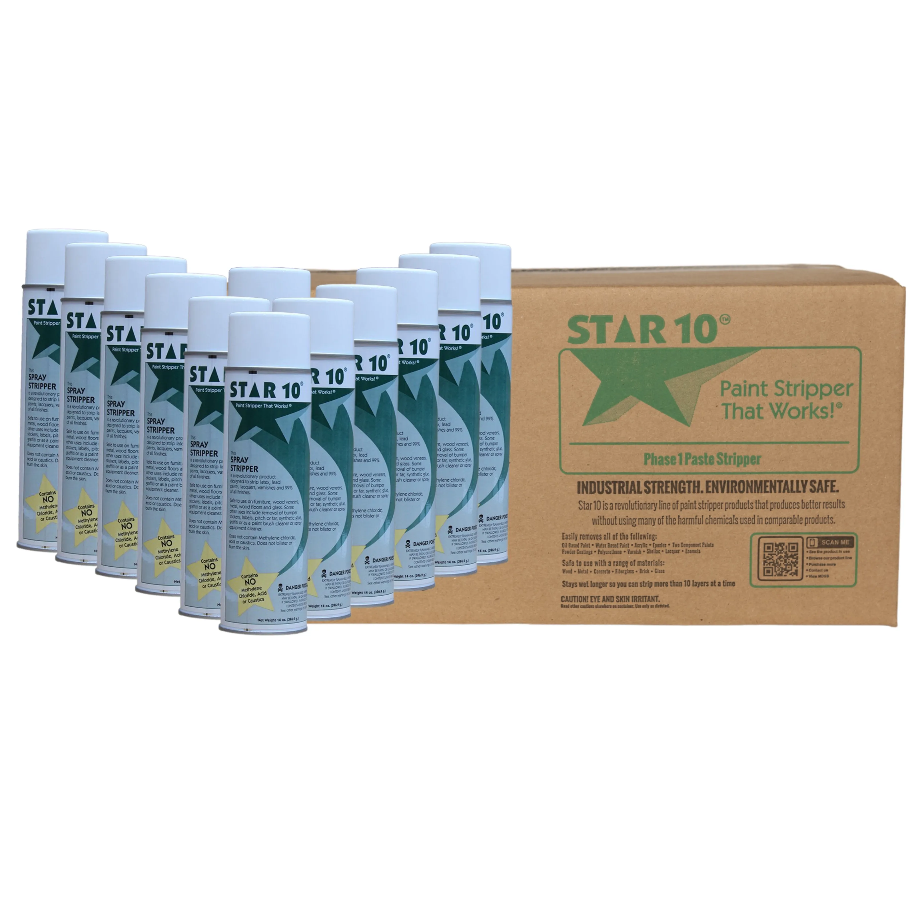 STAR 10 AEROSOL PAINT STRIPPER SPRAY | 12 X 14OZ CAN