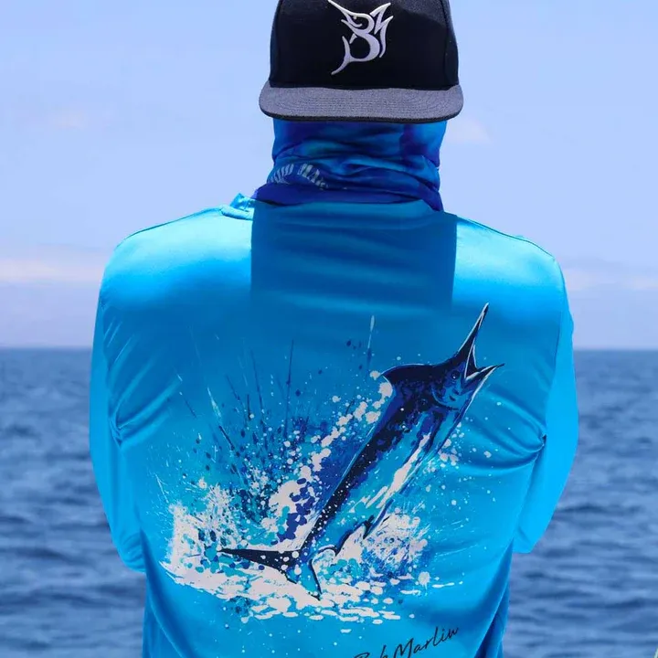 Performance Shirt Ocean Marlin Blue