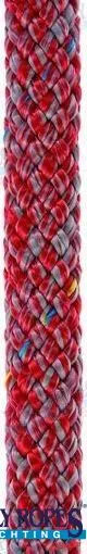 POLY-BRAID-32 8MM. GREY/RED (150 M)