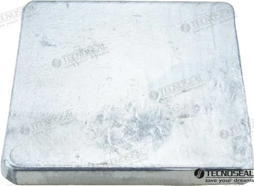 PLATE SQUARE WITHOUT HOLES 100*100 H10