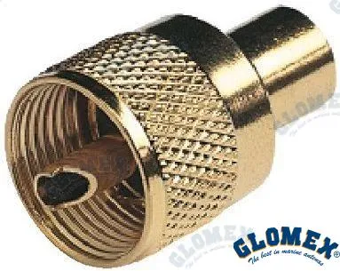 CONECTOR PL259 MACHO GOLD PARA RG58