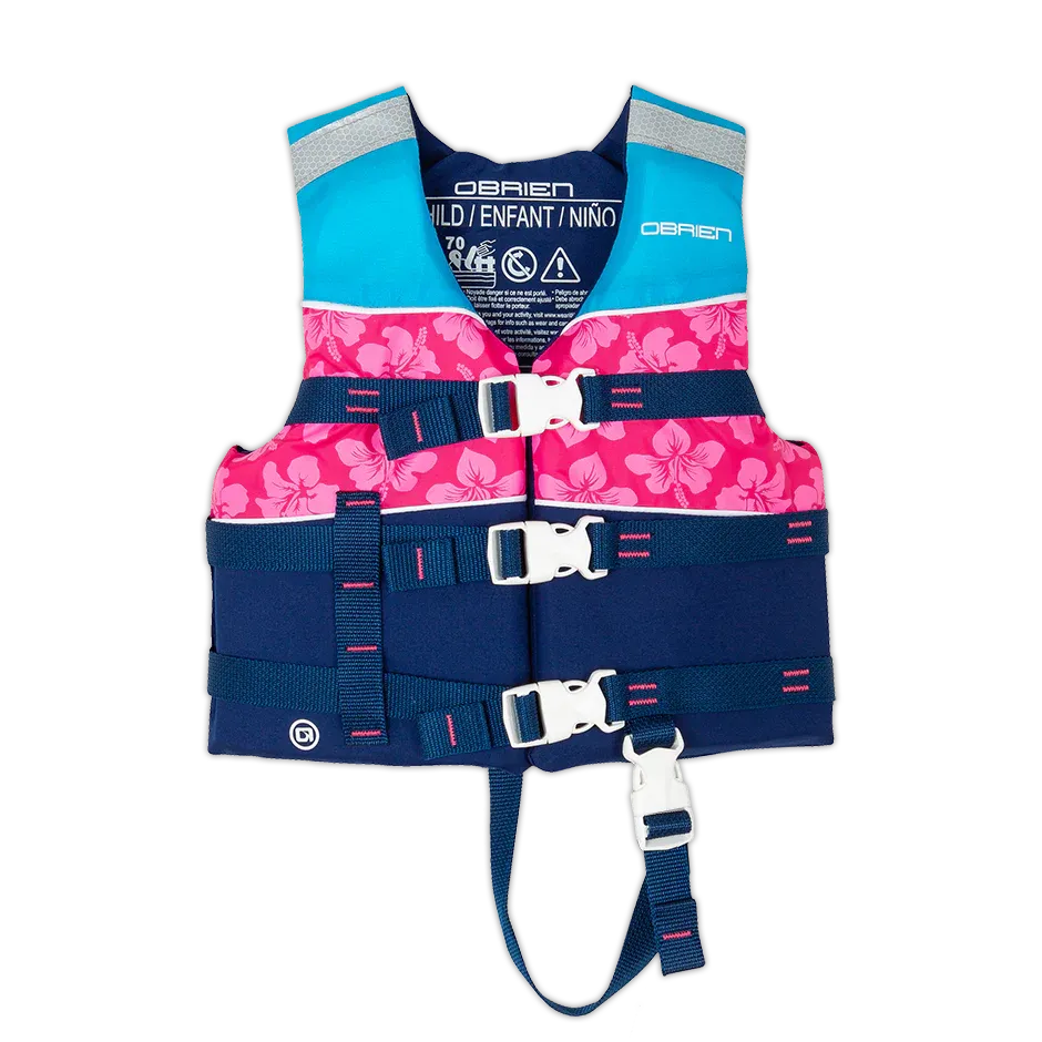 O'Brien Child Nylon Life Jacket - Pink