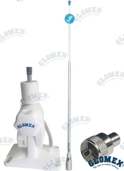 ANTENA GLOMEX RA400 + SOP. RA135 + RA132